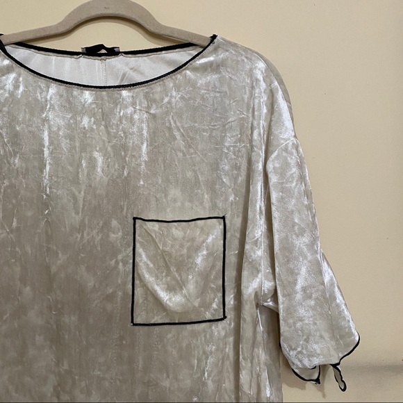 Zara Velvet Beige Shirt Dress - Picture 4 of 7